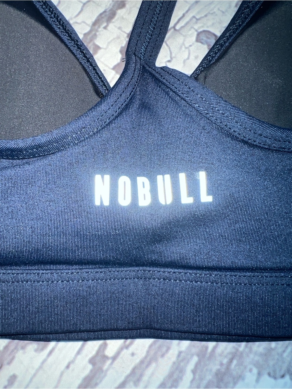 NO BULL - V-NECK - NAVY SPORTS BRA - NWT - SIZE MEDIUM - Picture 3 of 6